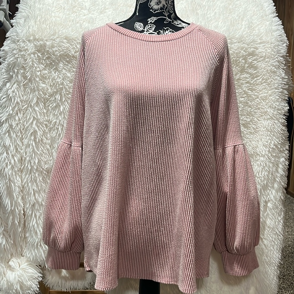 Cherish soft pink top/tunic, size M.